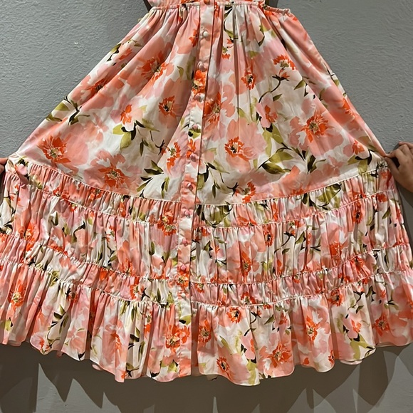 MISA LOS ANGELES NICOLE DRESS BLUSHING FLORA NWT - Picture 10 of 15